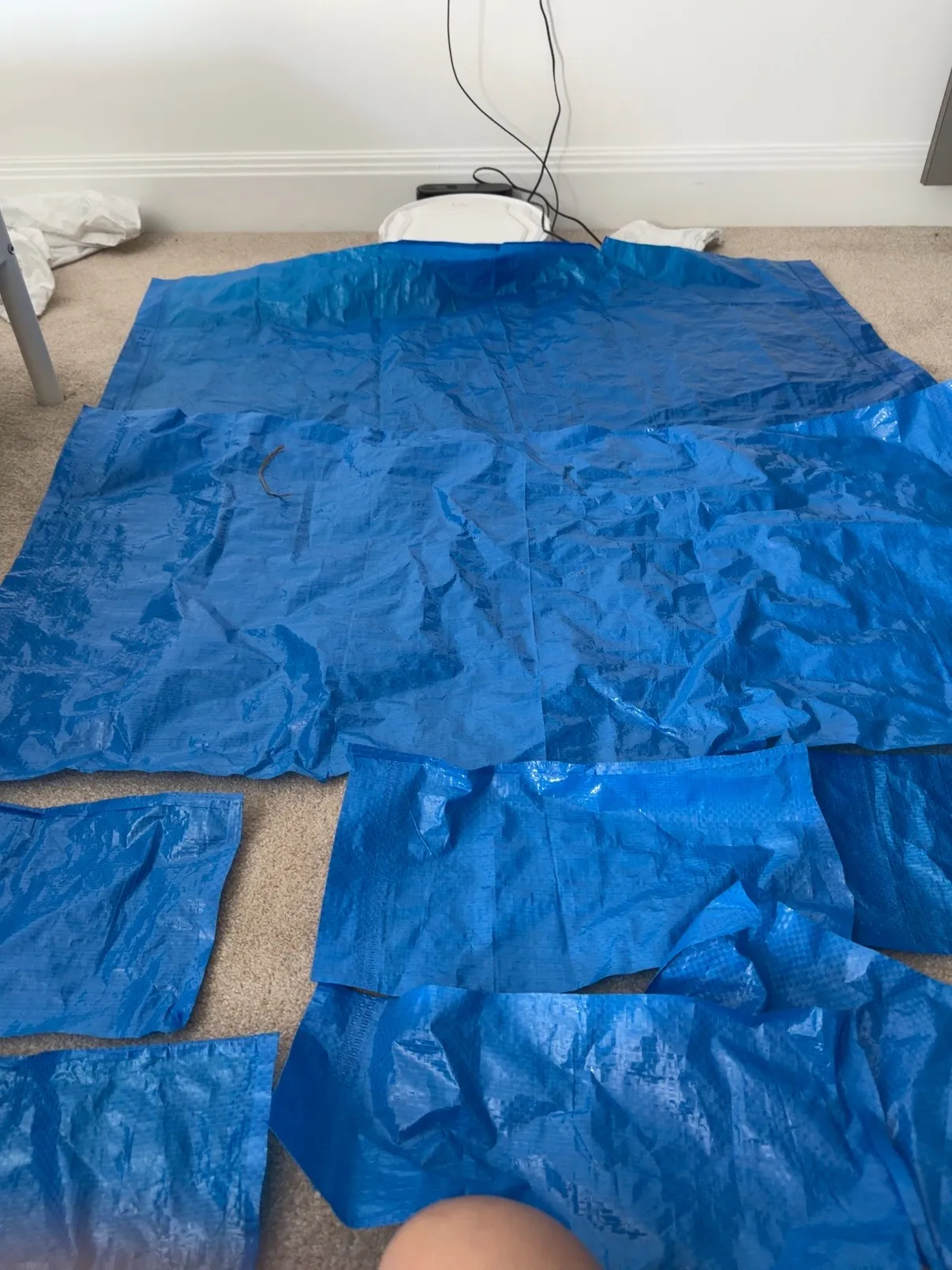 two frakta bags assembled to form a rectangle