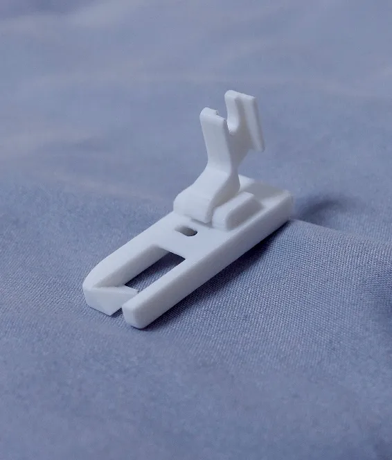 printed flat fell foot side view