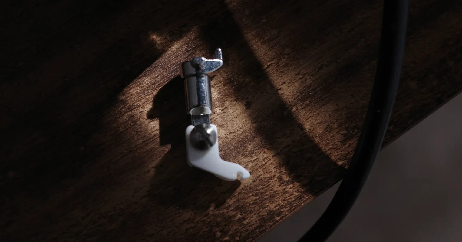 close up of ankle attachment